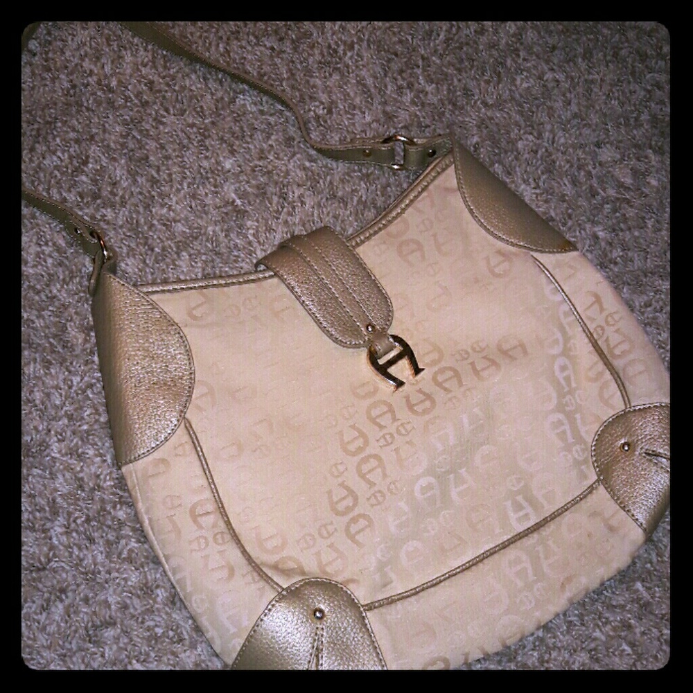 Etienne Aigner champagne classy purse