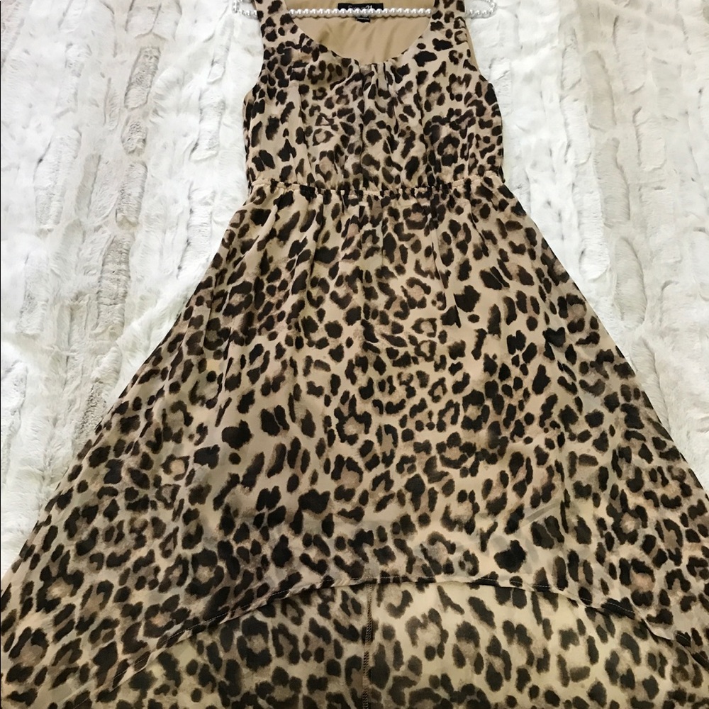 High low dress leopard print. New. No tags