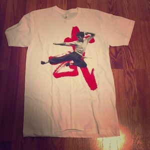 Bruce lee white tee MENS