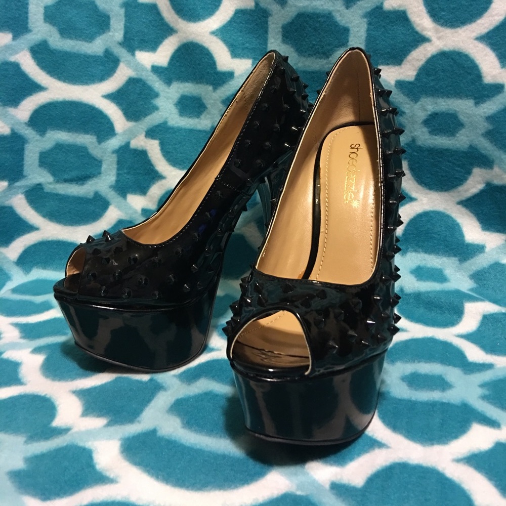 Black Studded Heels