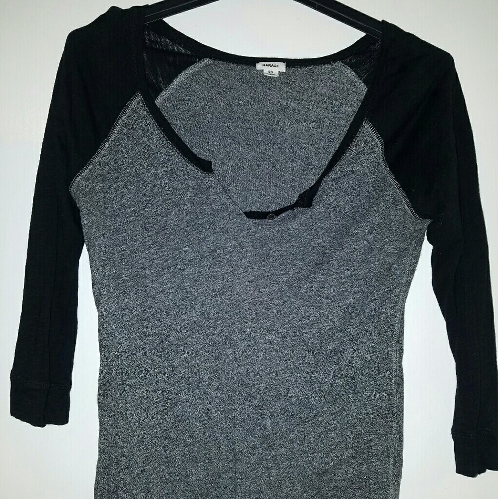 Garage black and gray baseball teeb