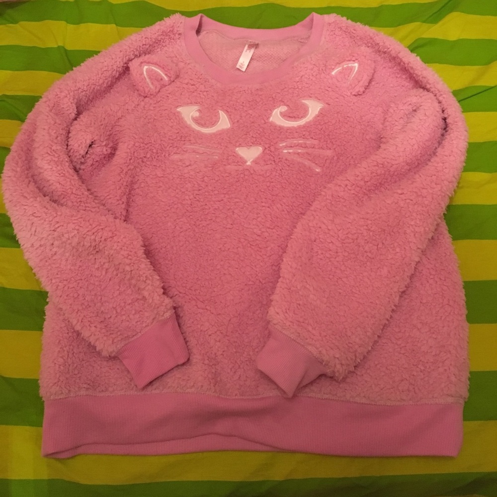 Fluffy pink shirt