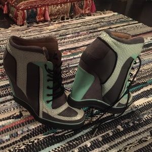 L.A.M.B wedged sneakers