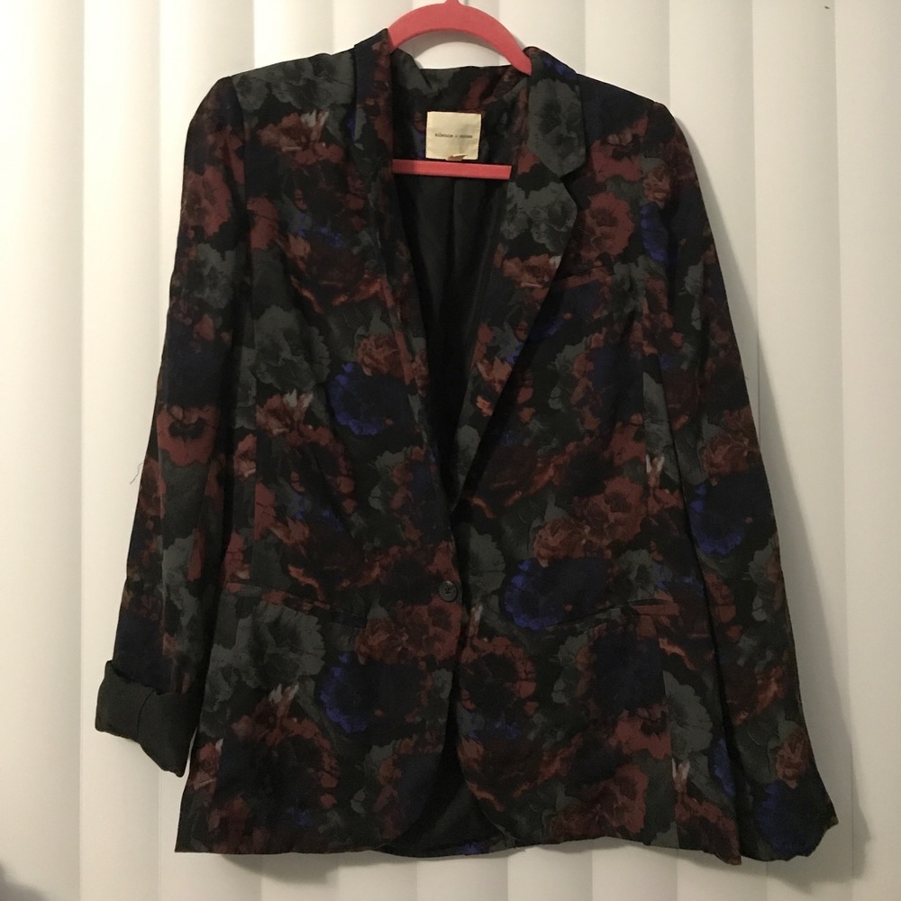 Silence + Noise Floral Blazer
