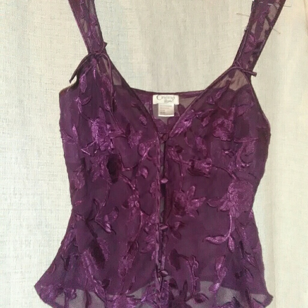 Womens Cinema Etoile lace sleepwear top