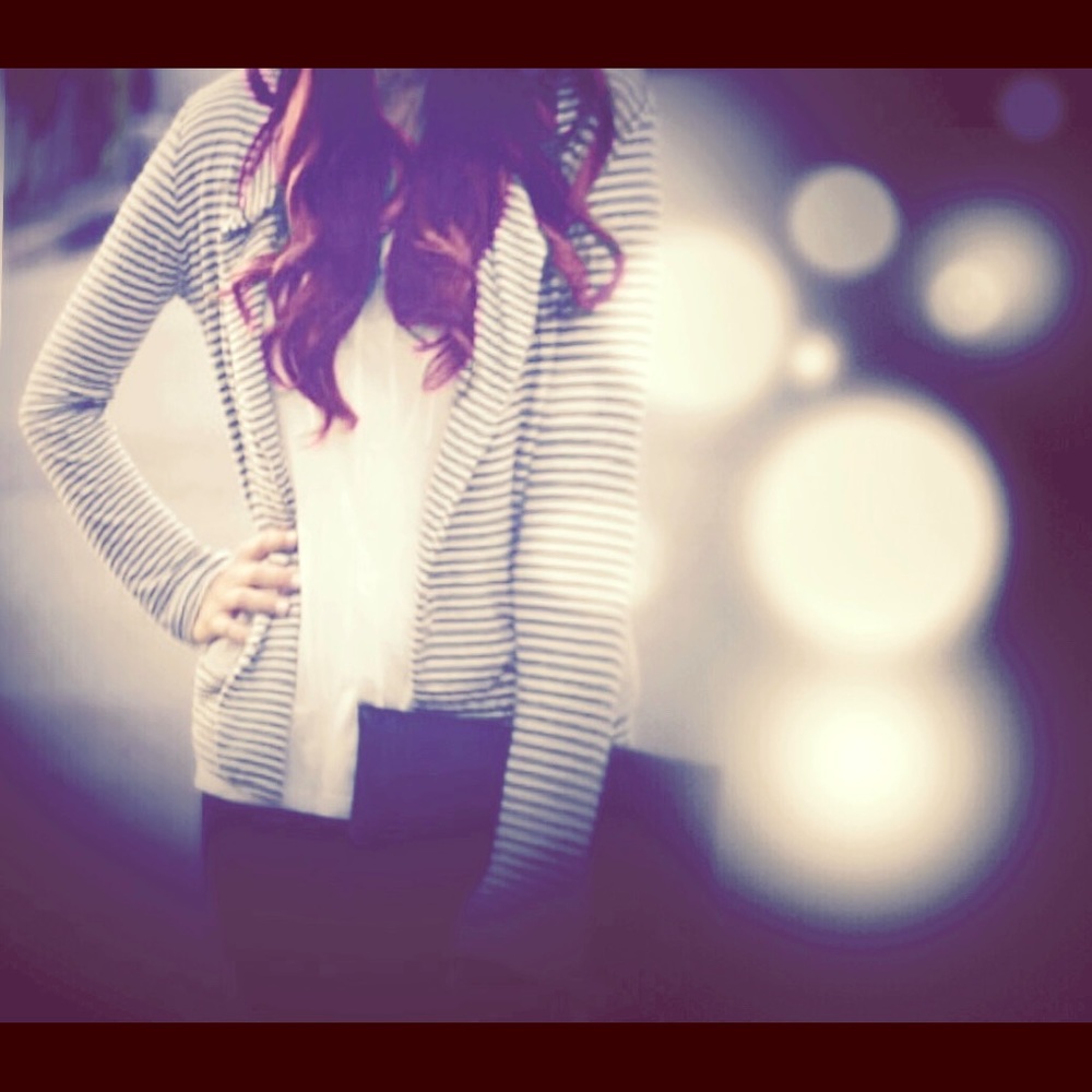 Anthropology Striped Blazer