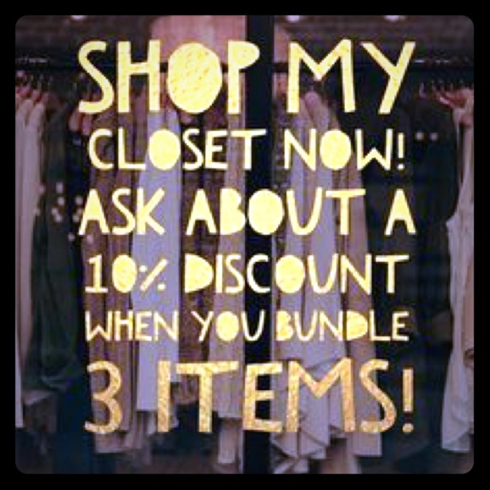 BUNDLE AND SAVE :) 10% for every $30 spent