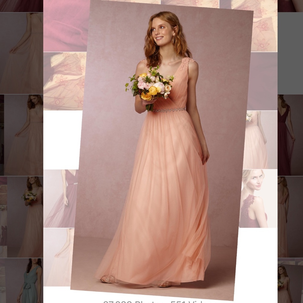 Anthropologie BHLDN Pink Pippa Bridesmaid dress 4