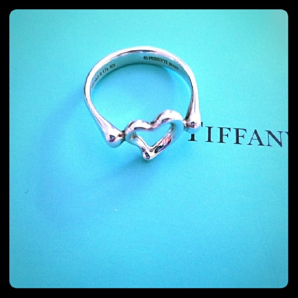 15%⬇️Tiffany & Co Elsa Peretti Open Heart Ring