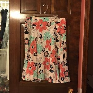 Anthro floral skirt