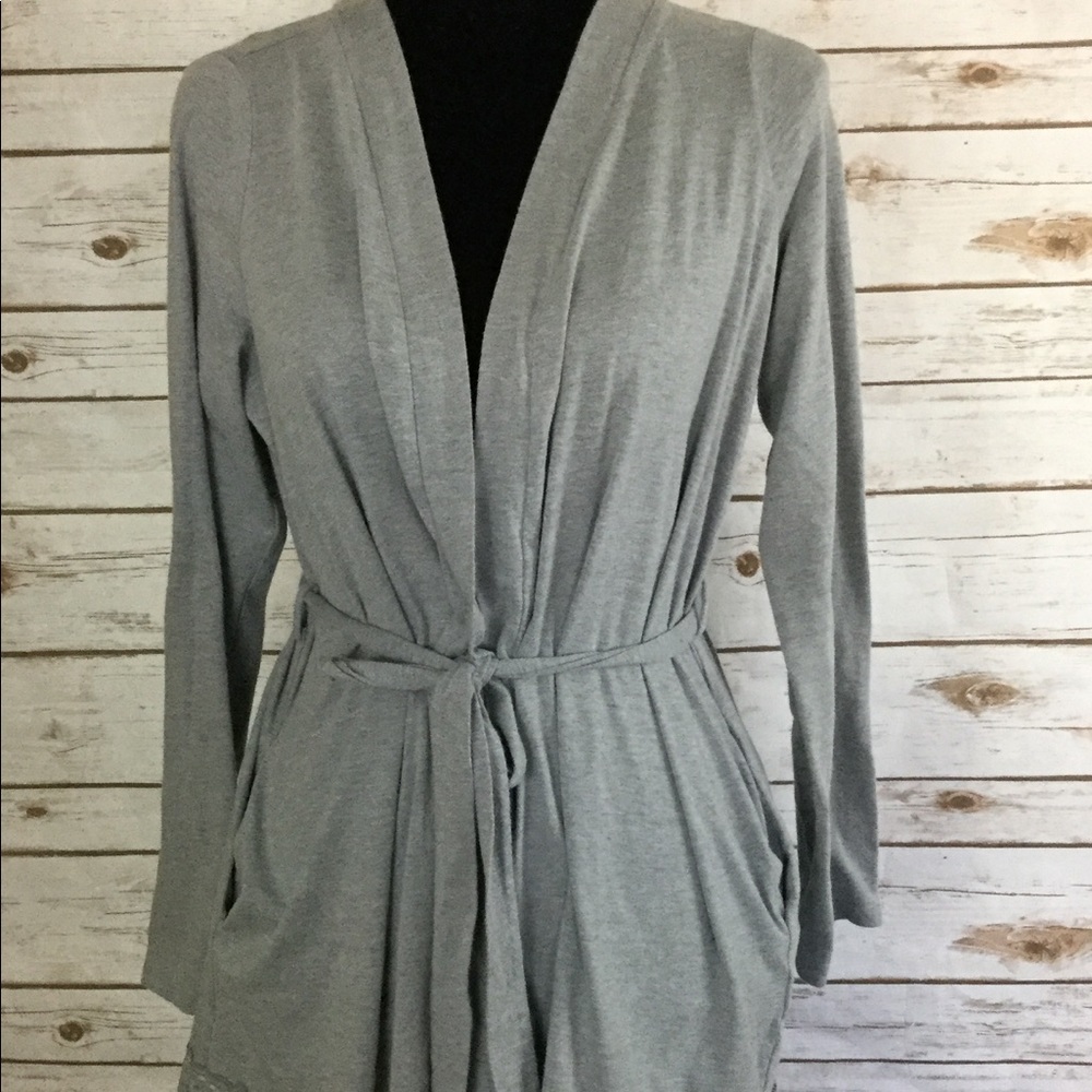 Bump In The Night Lace Trim Robe