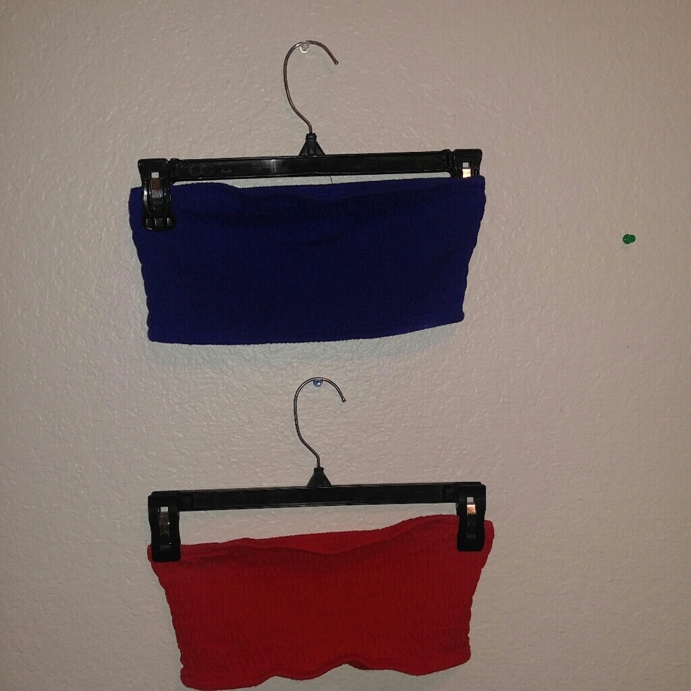SOLD!!!!!!   TWO Bandeau Bundle Red and Blue