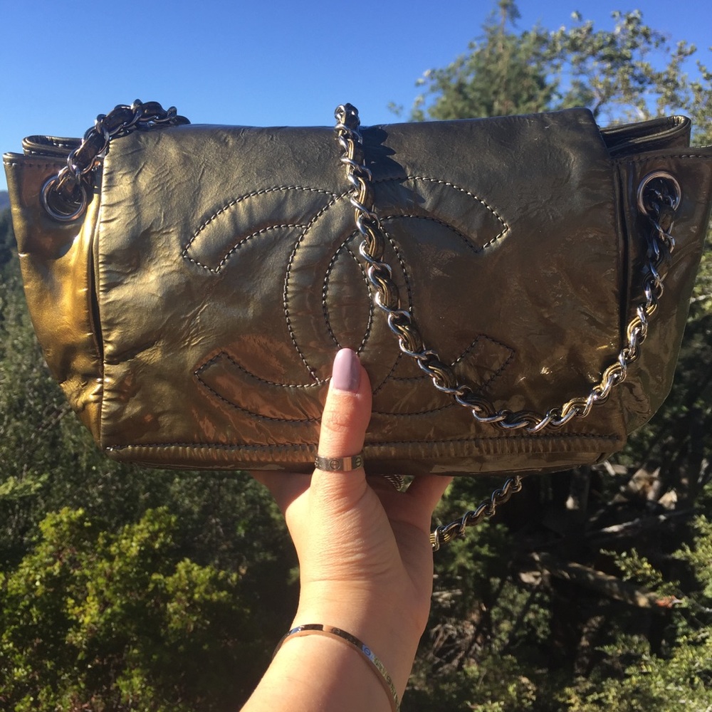 Vintage Authentic Chanel Flap Bag Italy