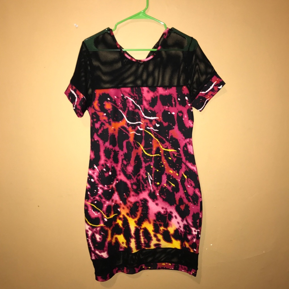 Nicki Minaj body con mesh dress