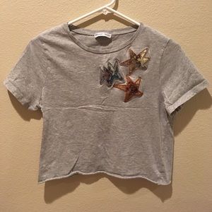 Zara sequinned tee