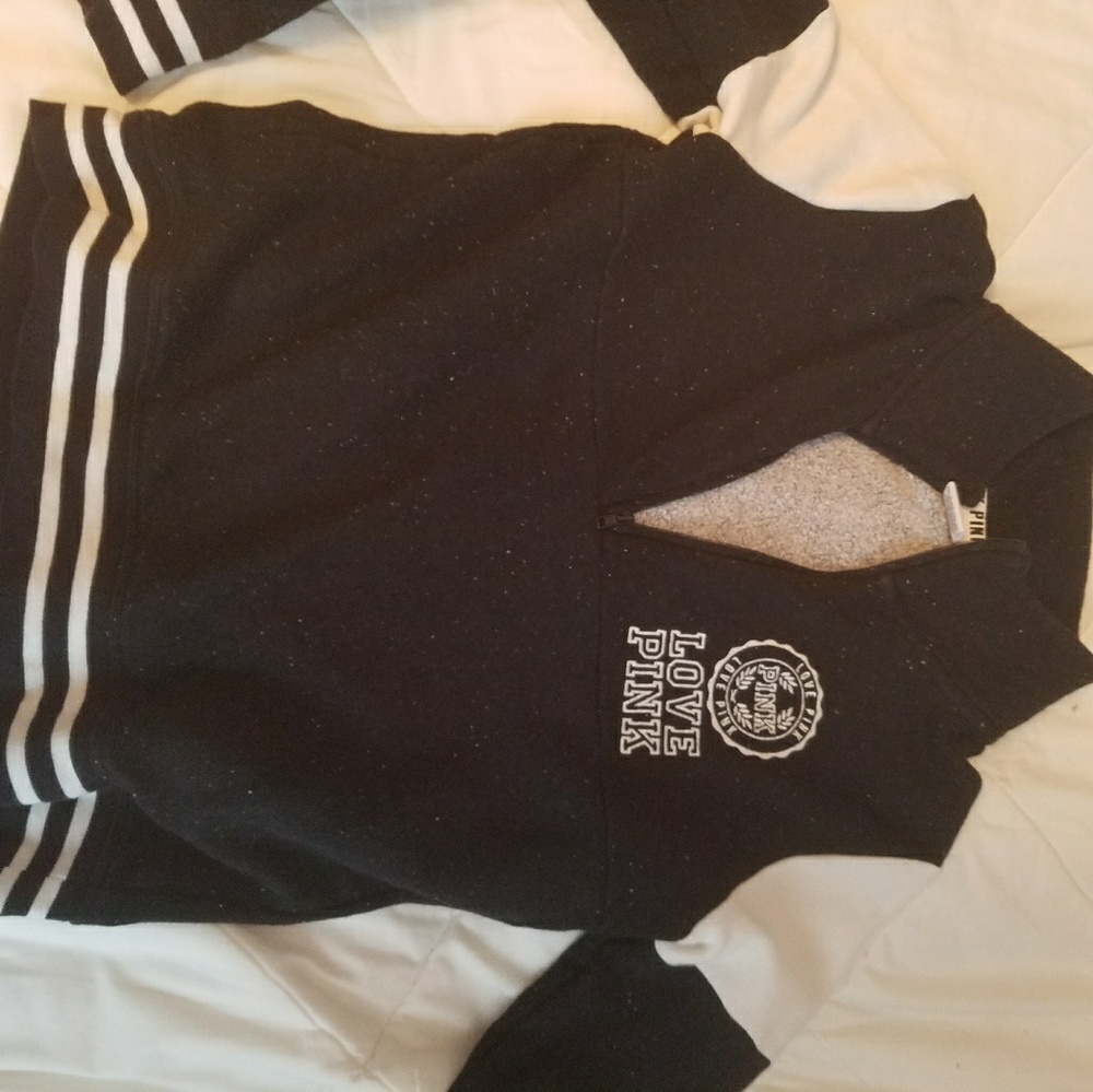 PINK  half zip sweatershirt!!