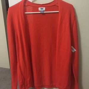 Orange cardigan