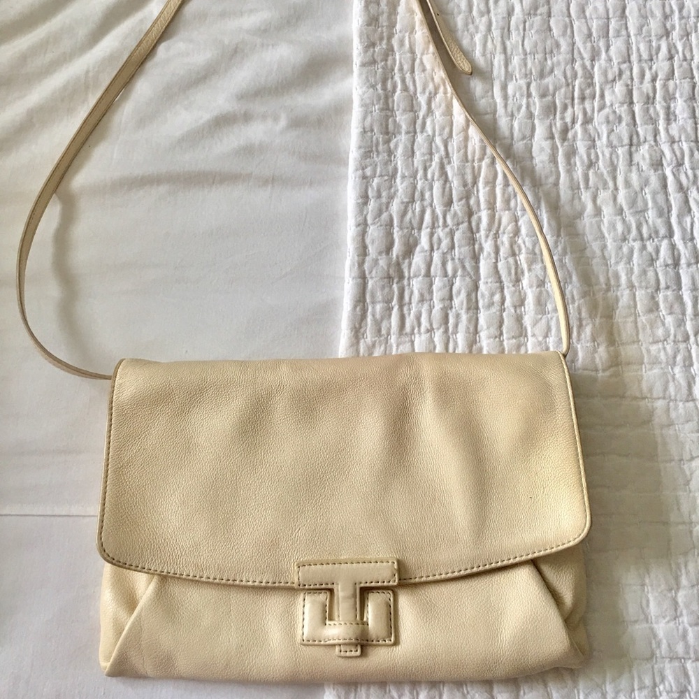 Tory Burch off white cross body bag