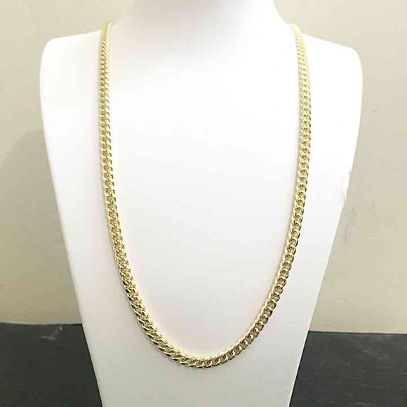 14k Gold Filled Cuban Link Chain 24",27", & 30" - Picture 1 of 4
