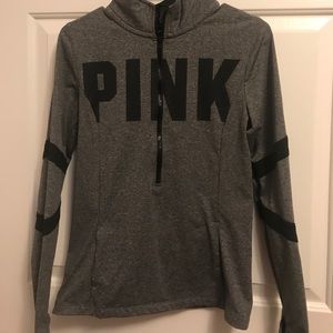 Pink Fleece lined Ultimate Half Zip