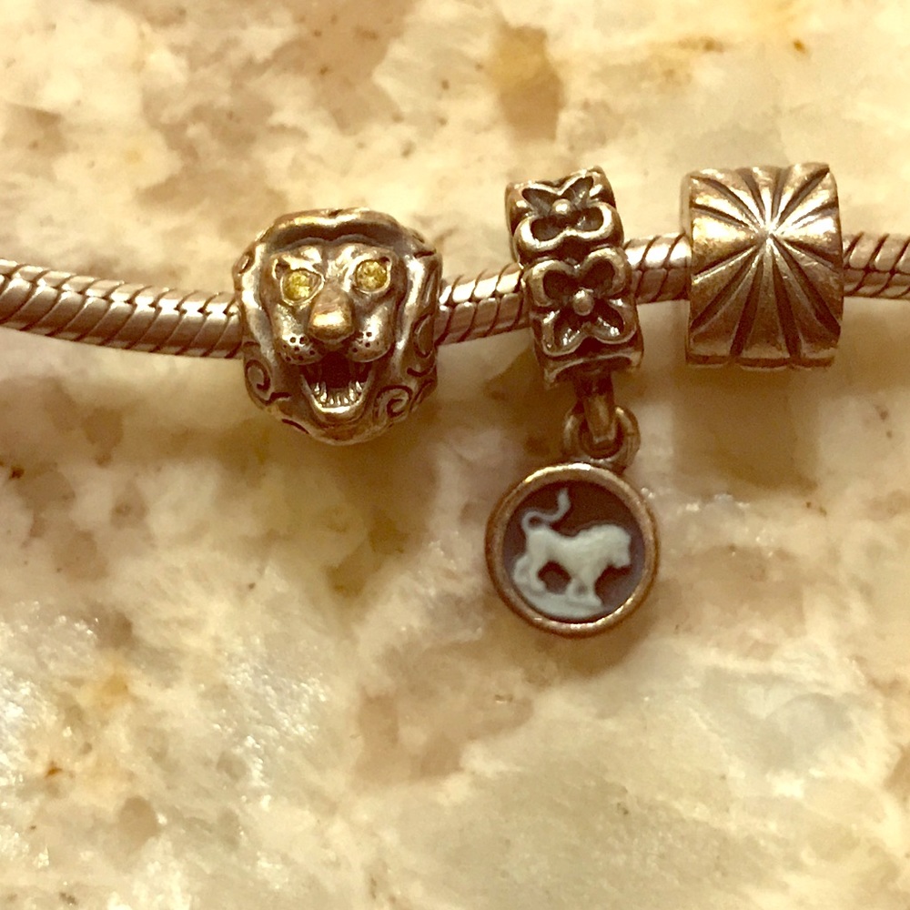 2 lion charms