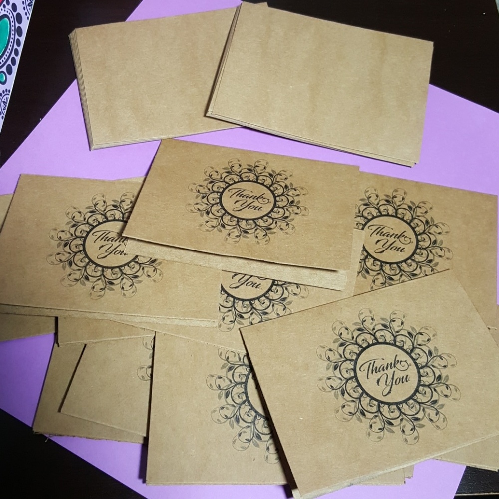 10 New "Thank You" Cards & Envelopes