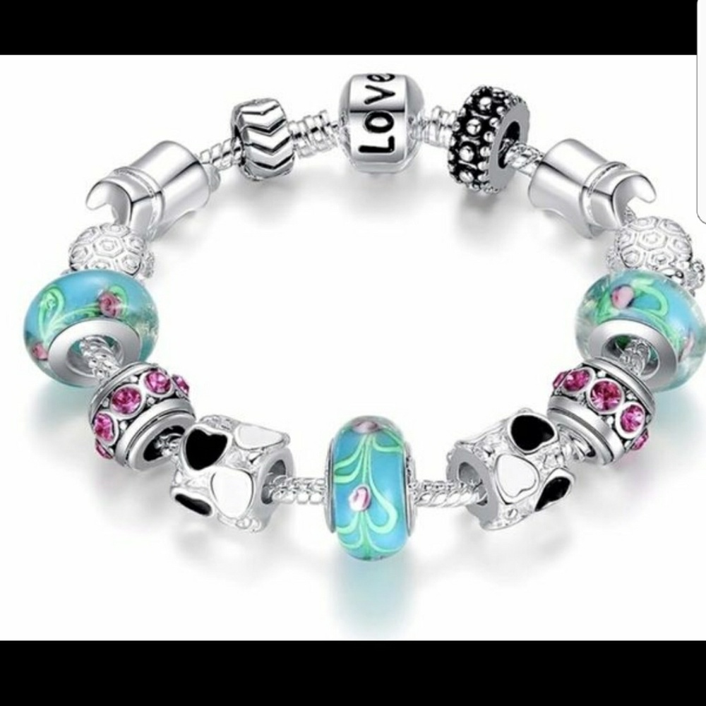 Sterling Silver Charm Bracelet