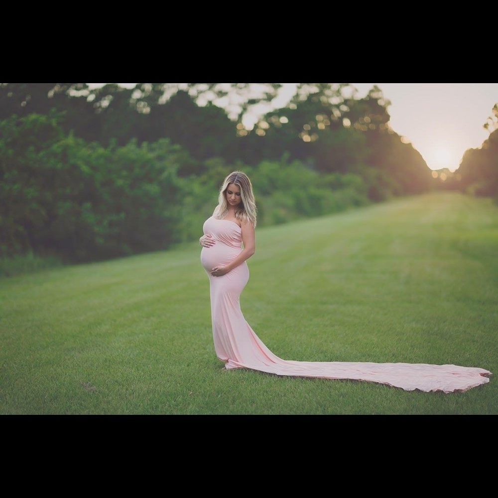 Gorgeous Blush Pink Maternity Gown