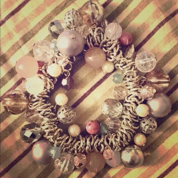 Gorgeous Multicolor Charm/Stone Fashion Bracelet - Picture 1 of 3