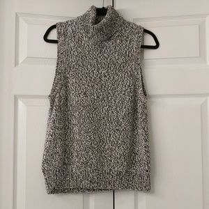 Michael Kors Marled Sleeveless Turtleneck Sweater