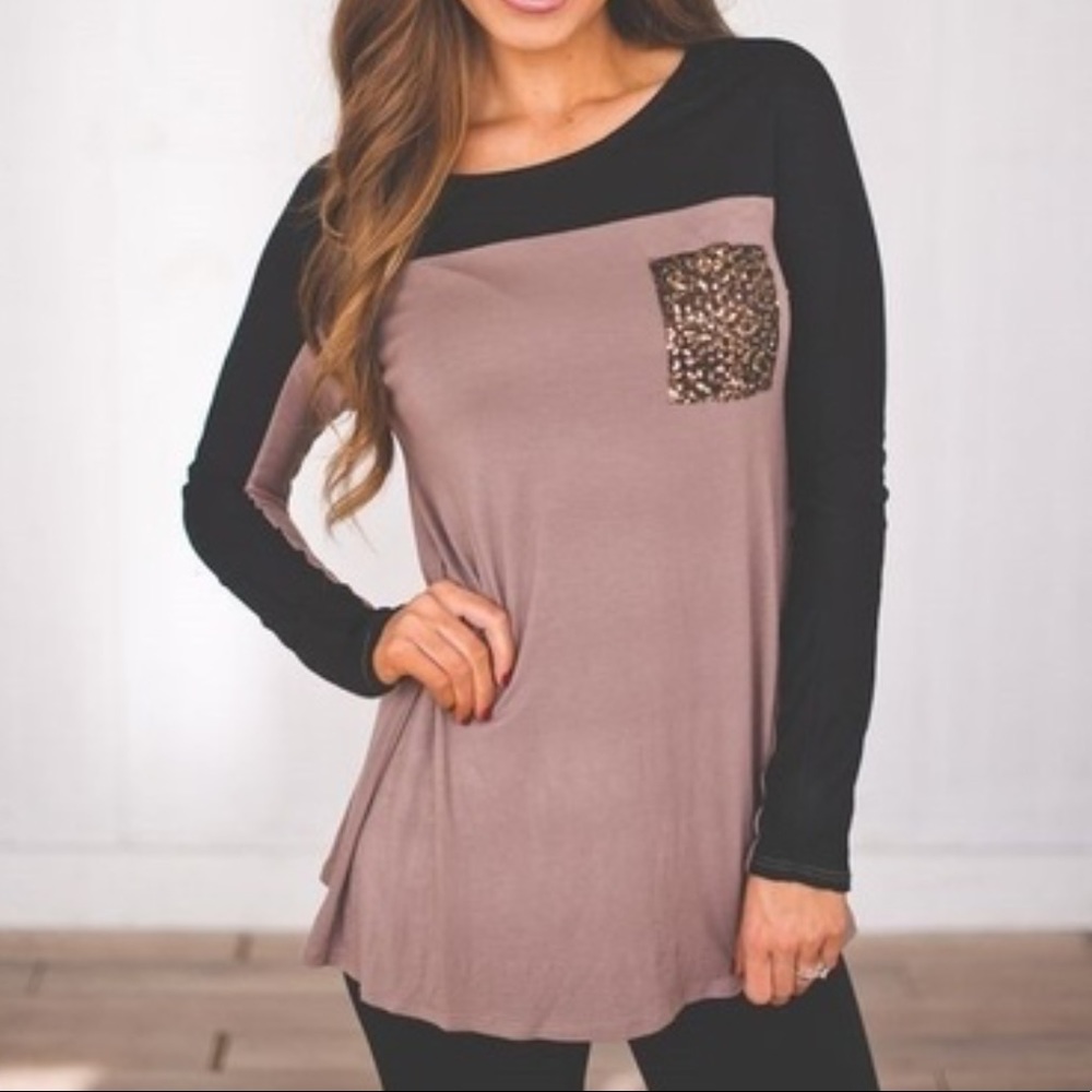 Patchwork Long Sleeve Tee