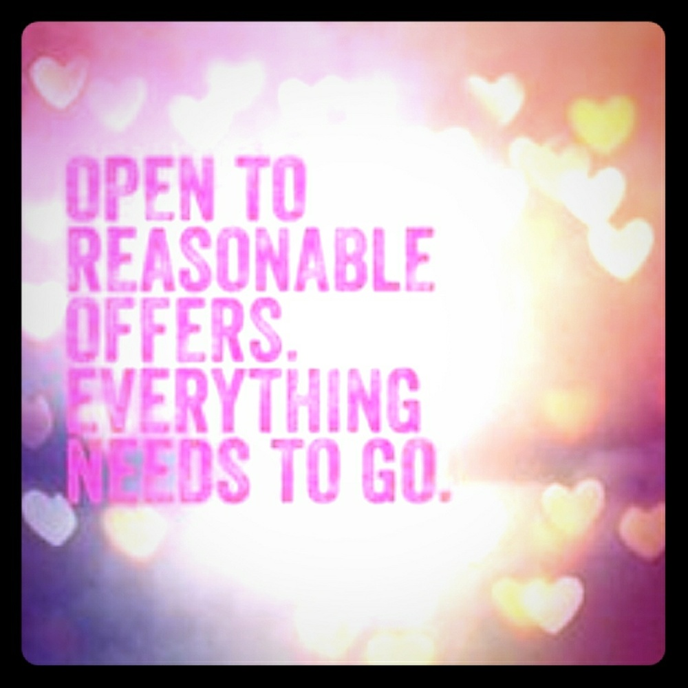 All reasonable offers accepted!