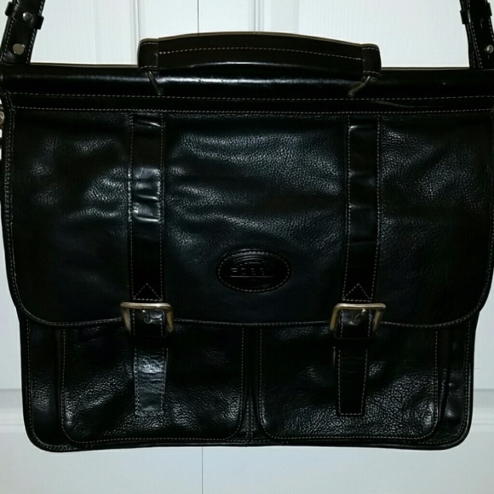 FOSSIL All Leather Briefcase