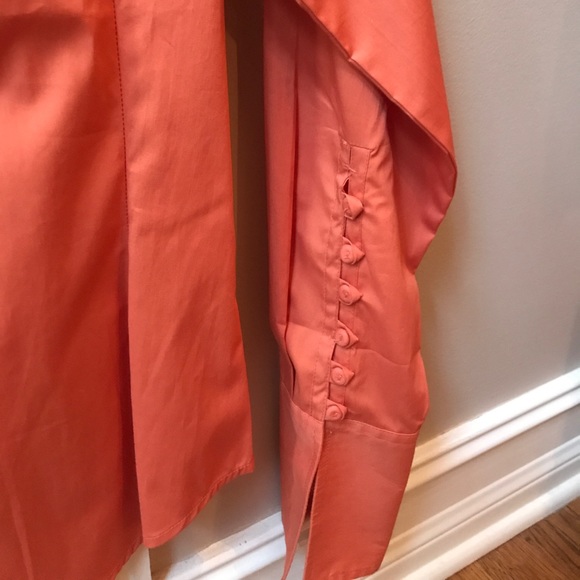 Button down orange top - Picture 3 of 3