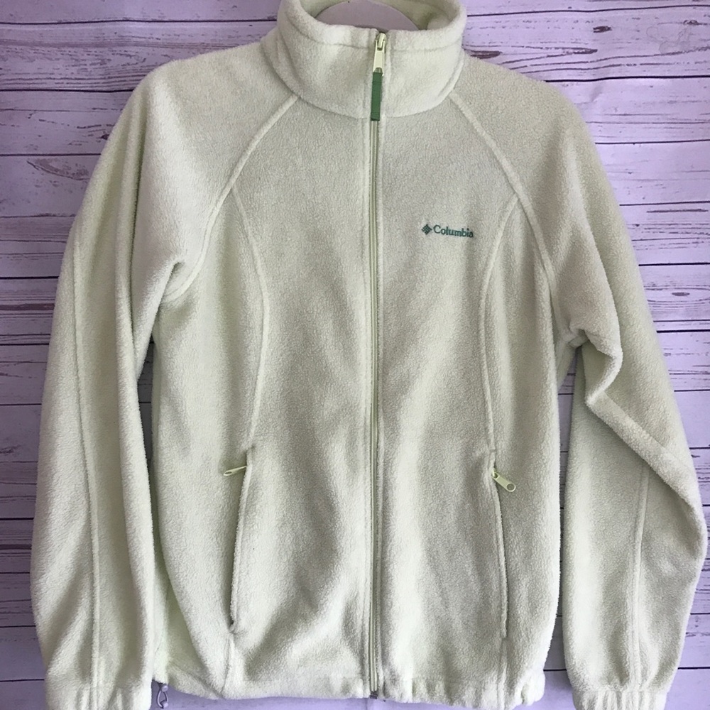 Green Columbia fleece jacket