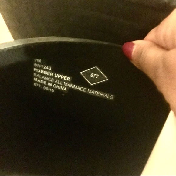 Rampage Black Textured Buckled Rain Boots! - Picture 3 of 4