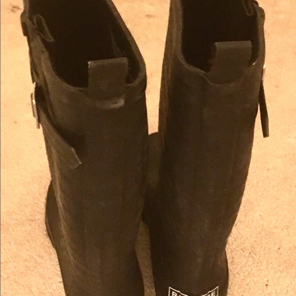 Rampage Black Textured Buckled Rain Boots! - Picture 4 of 4