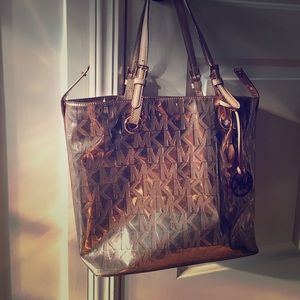 Rose gold Michael kors bag