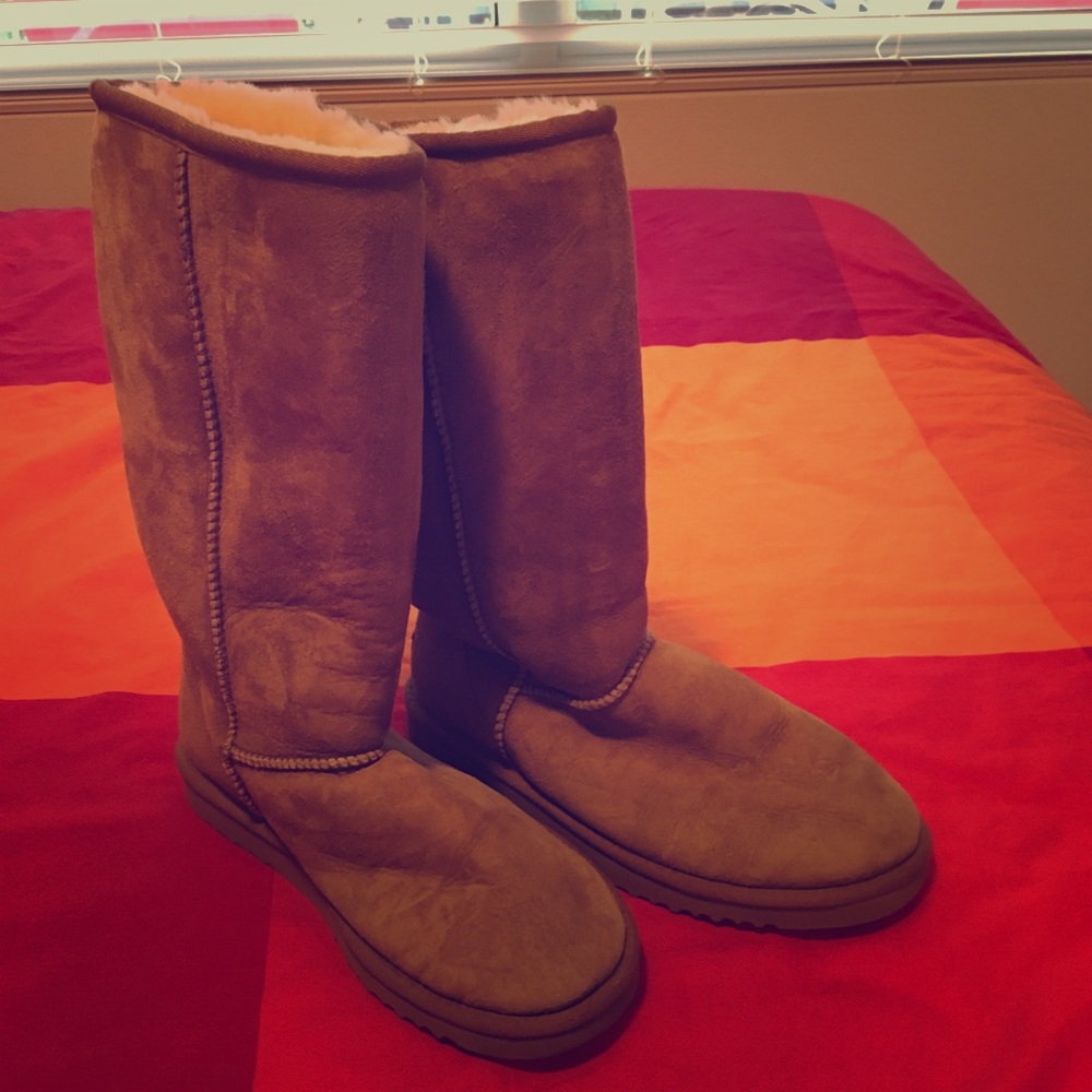 Classic Tall Chestnut Uggs Size W8