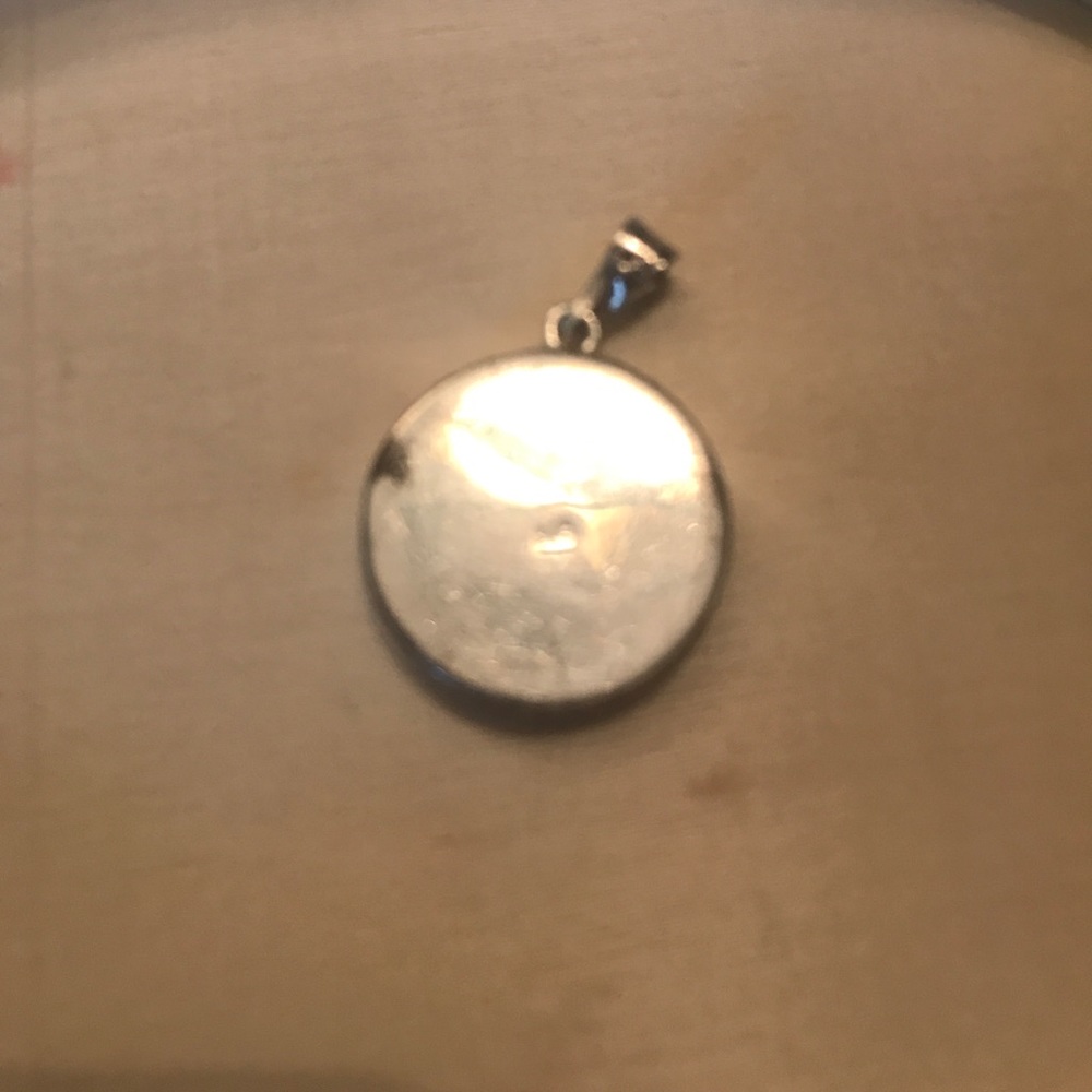 Beautiful crystal eye. Silver - Picture 2 of 2