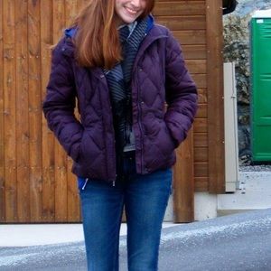 Eddie Bauer Premium Down Jacket in Purple