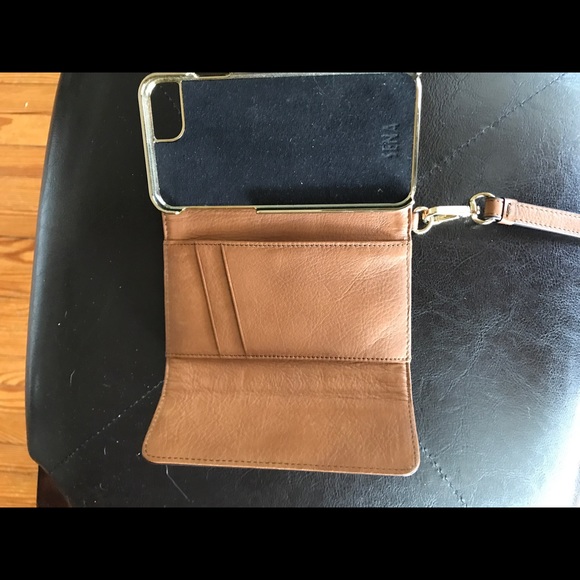 iPhone 6 leather wallet case wristlet - Picture 2 of 4