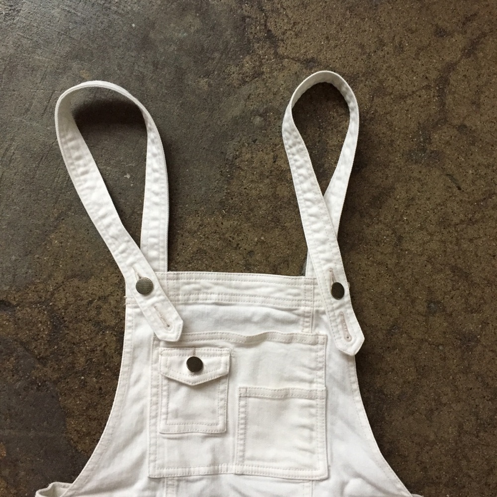 Free People Overalls White