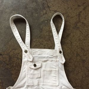 Free People Overalls White