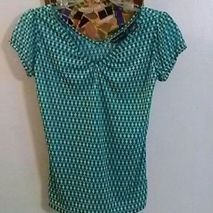 New York & Co. SS Print Blouse