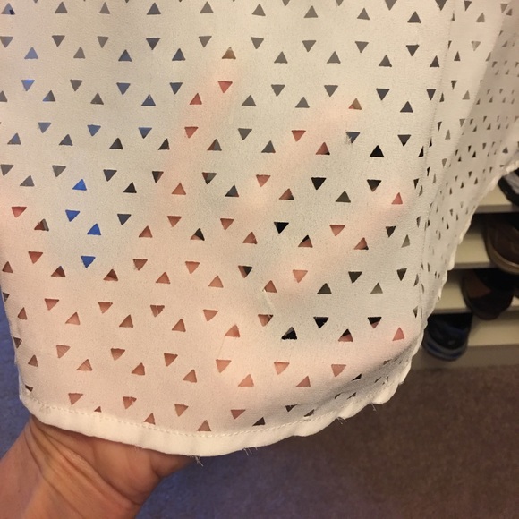 Blouse triangle cut out - lined - Picture 2 of 4