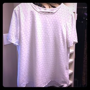 Blouse triangle cut out - lined