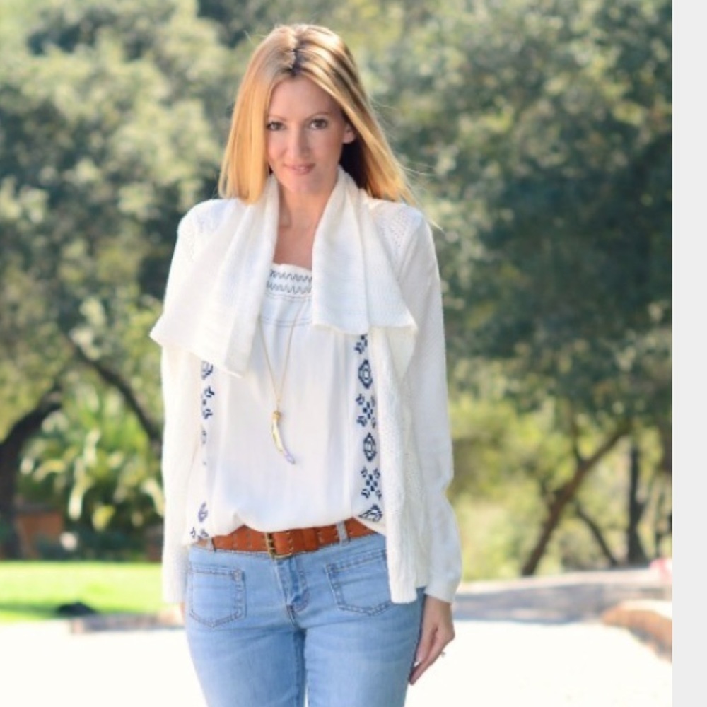 CAbi Cable Knit Cardigan