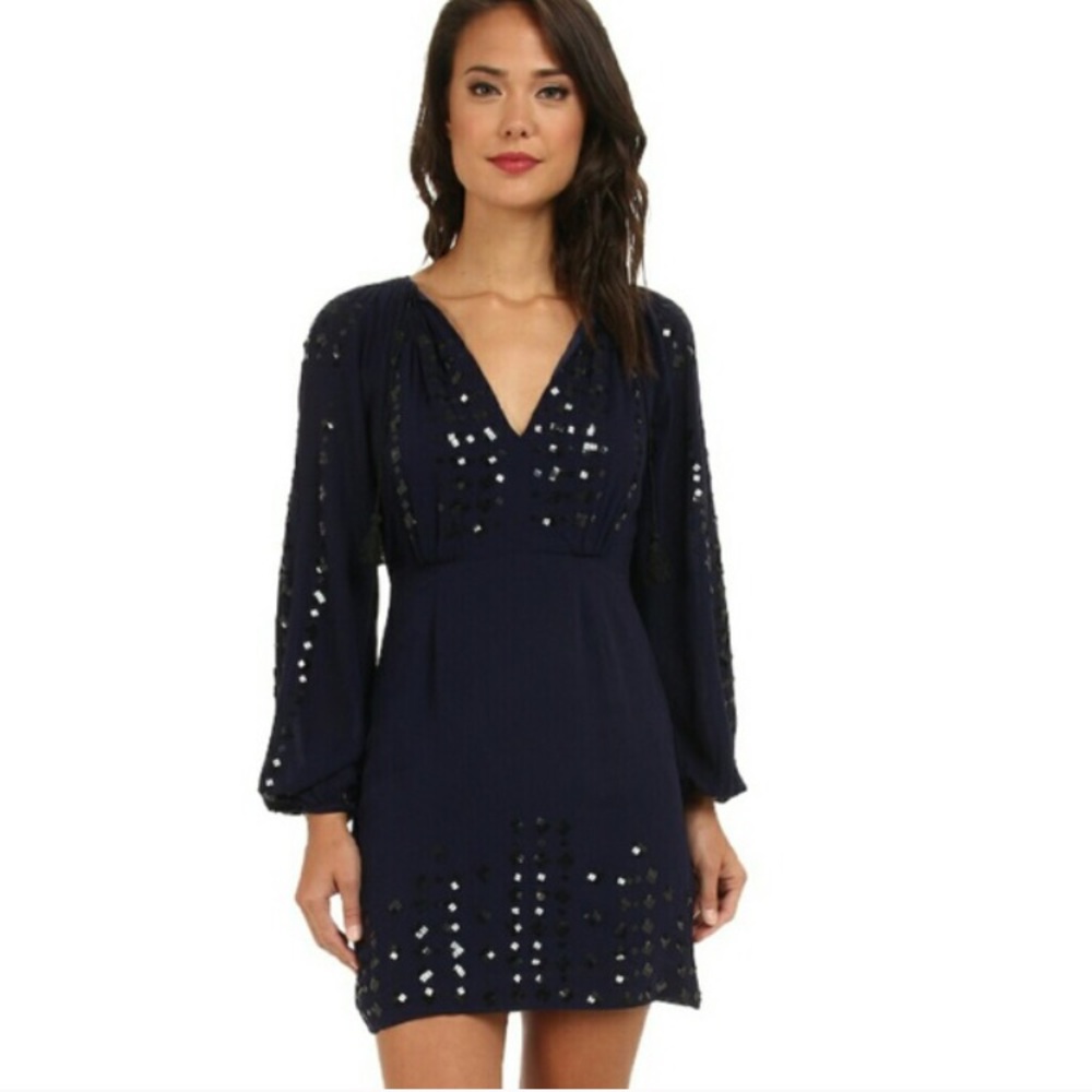 NWT free people metallic sequins dress