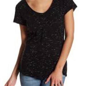 Nordstroms NWT Black Short Sleeve V-Neck Tee
